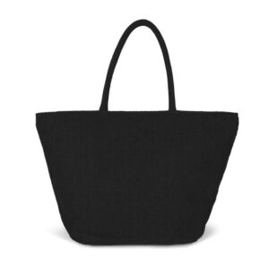 Sac shopping en fils de jute tressée, effet toile tricotée