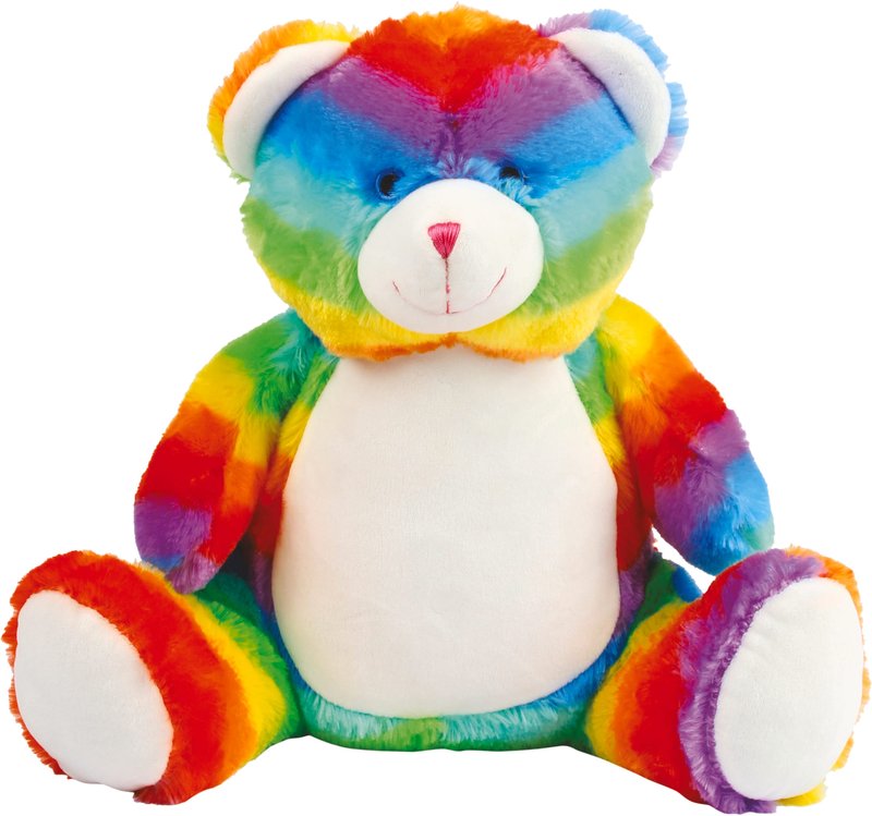 Peluche zippée Ours multicolore – Image 2