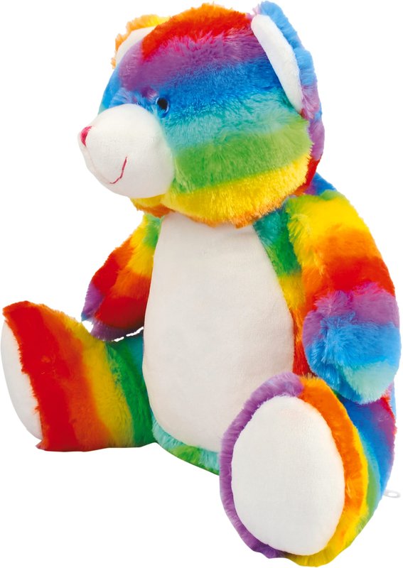 Peluche zippée Ours multicolore – Image 3