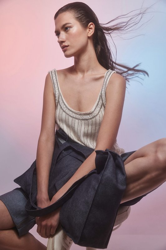 Grand sac shopping denim – Image 5