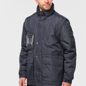 Parka workwear manches amovibles homme