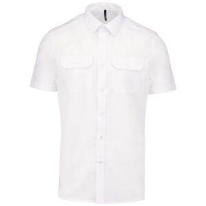 Chemise pilote manches courtes homme