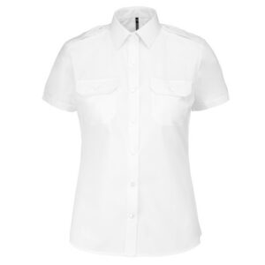 Chemise pilote manches courtes femme