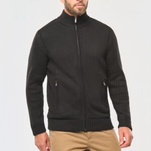 Cardigan doublé polaire homme