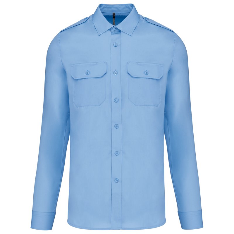 Chemise pilote manches longues homme – Image 3