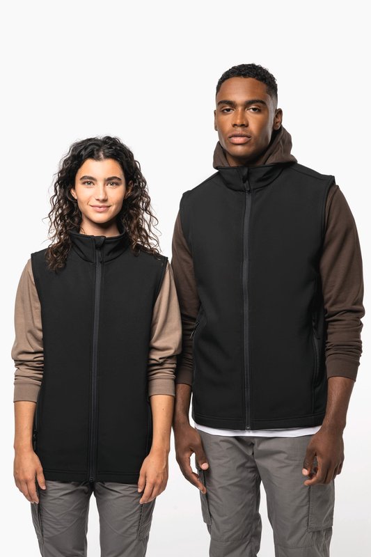 Bodywarmer softshell écoresponsable 2 couches unisexe – Image 3