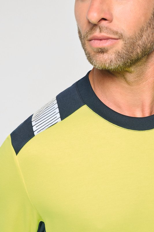 T-shirt de sécurité recyclé col rond manches longues unisexe – Image 10