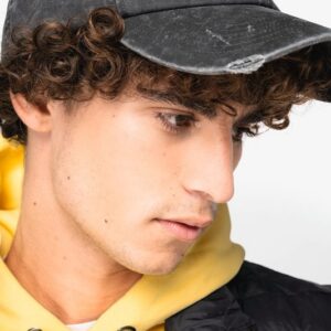 Casquette écoresponsable effet déchiré unisexe