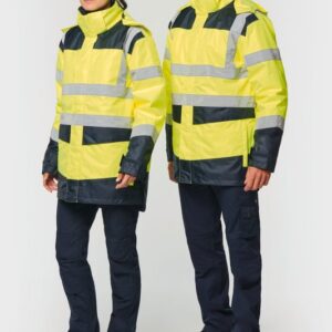 Parka de sécurité recyclée 4 en 1 unisexe