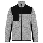 Gris clair moucheté / Noir