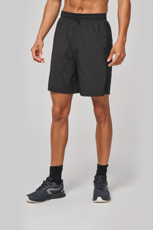 Short écoresponsable 2 en 1 avec sous short intégré homme – Image 3