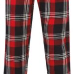 Rouge / Marine à carreaux