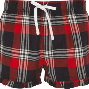 Short femme à motif tartan
