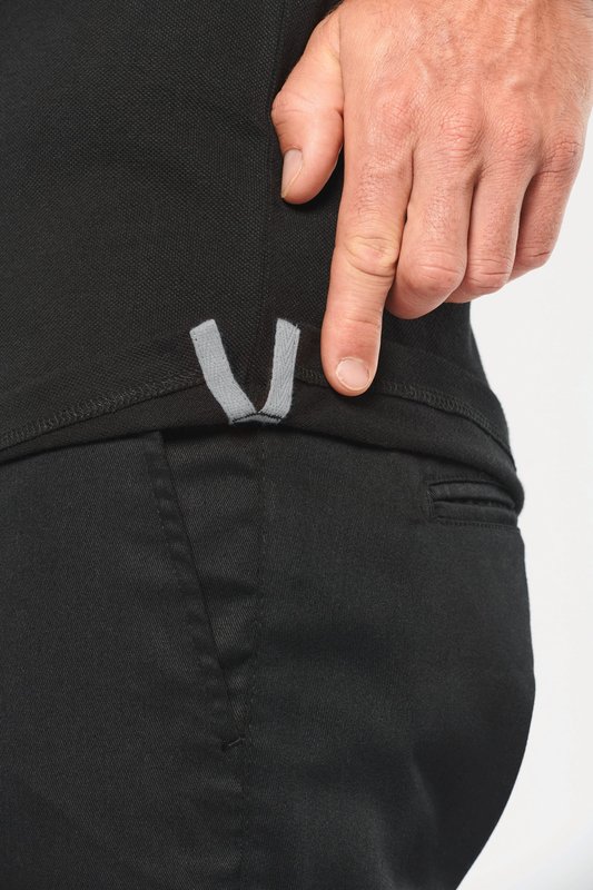 Polo bicolore écoresponsable manches courtes unisexe – Image 16