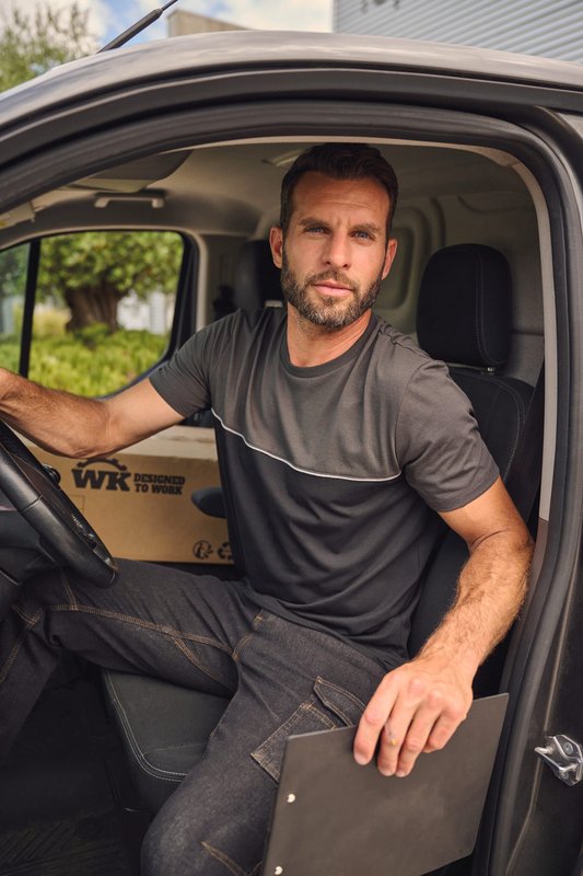 T-shirt bicolore écoresponsable manches courtes unisexe – Image 17