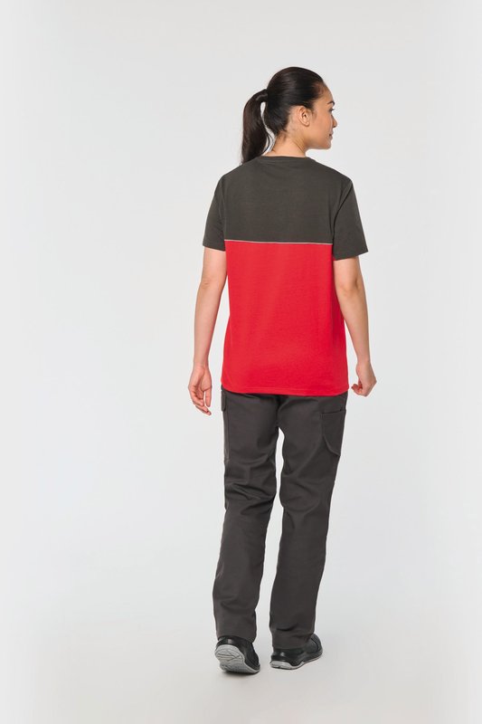 T-shirt bicolore écoresponsable manches courtes unisexe – Image 8