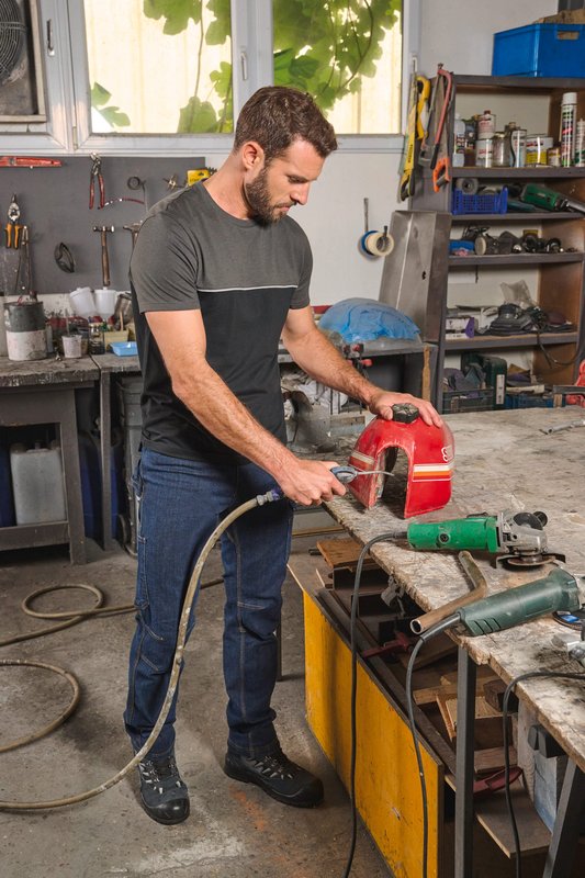 T-shirt bicolore écoresponsable manches courtes unisexe – Image 20