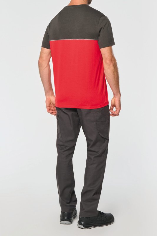 T-shirt bicolore écoresponsable manches courtes unisexe – Image 36
