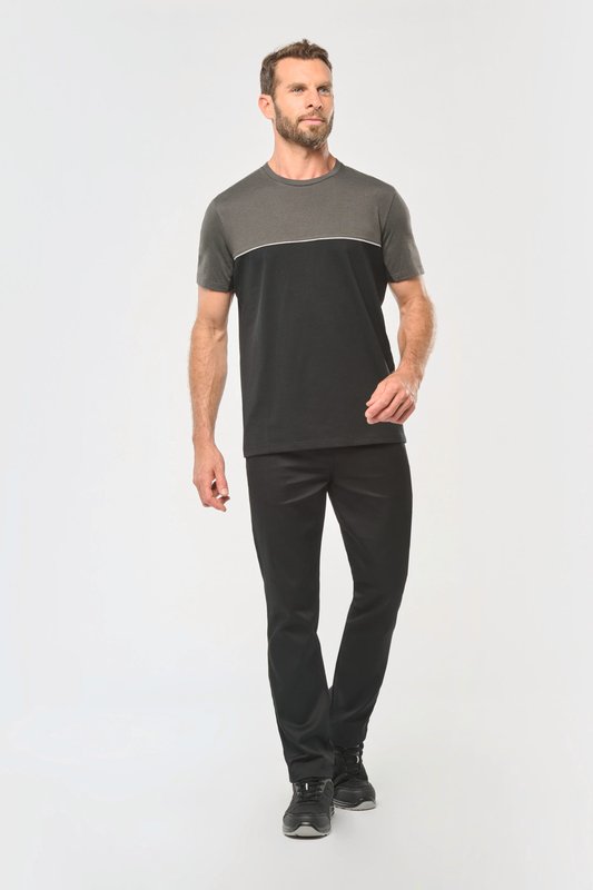 T-shirt bicolore écoresponsable manches courtes unisexe – Image 26