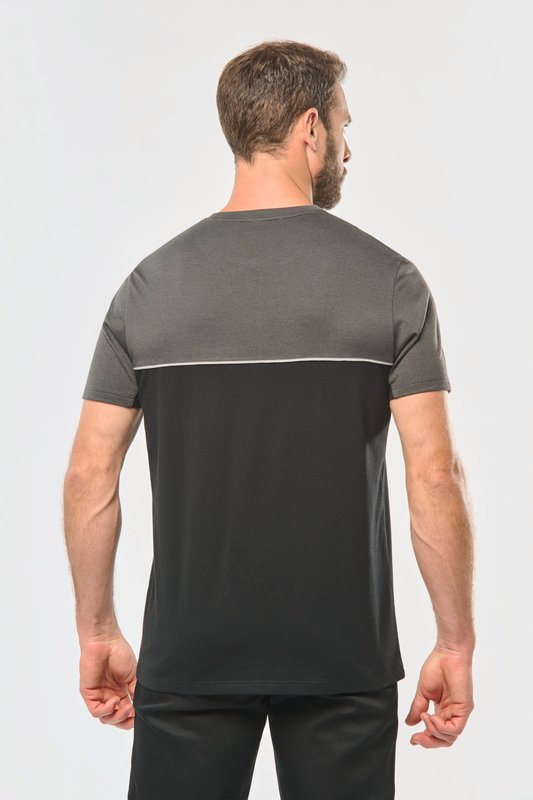 T-shirt bicolore écoresponsable manches courtes unisexe – Image 12