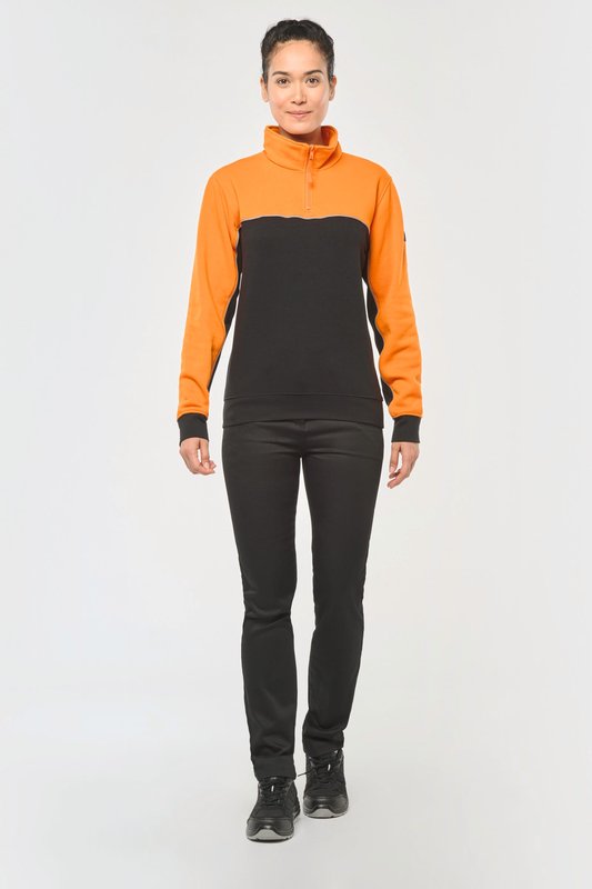 Sweat-shirt écoresponsable col zippé unisexe – Image 8