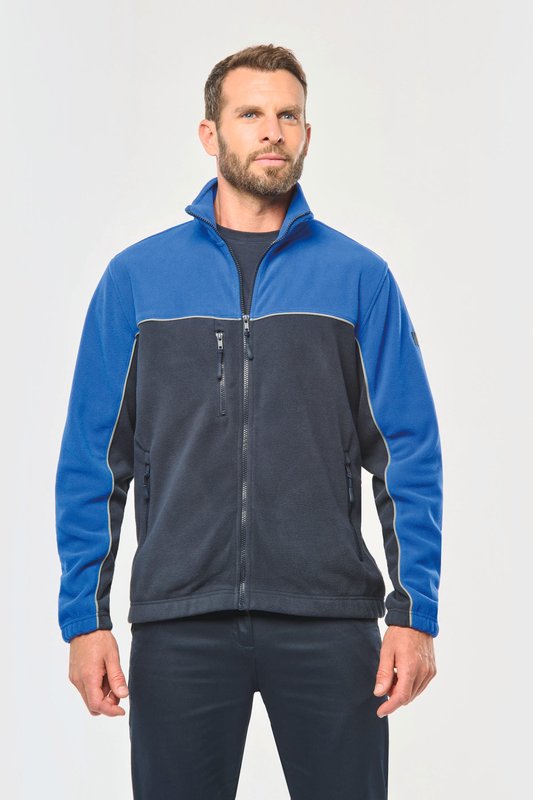 Veste micropolaire bicolore écoresponsable unisexe – Image 15