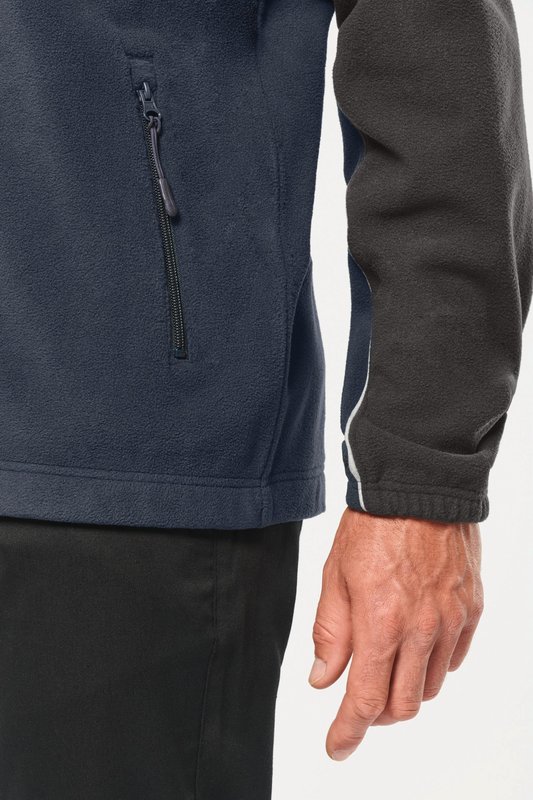 Veste micropolaire bicolore écoresponsable unisexe – Image 13