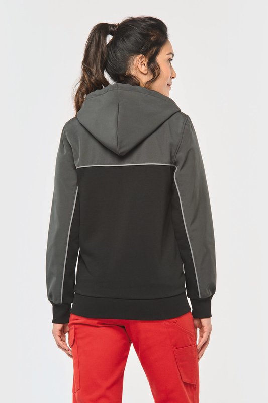 Veste molleton bicolore zippée à capuche écoresponsable unisexe – Image 23