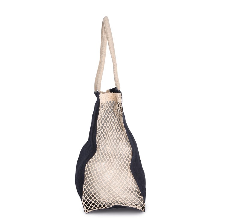 Sac shopping avec soufflet en filet – Image 3