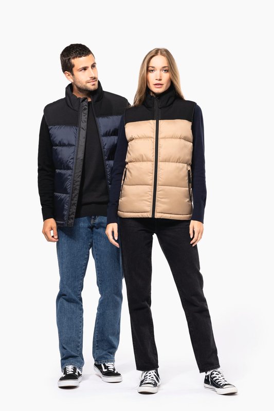 Bodywarmer matelassé bi-ton unisexe – Image 14