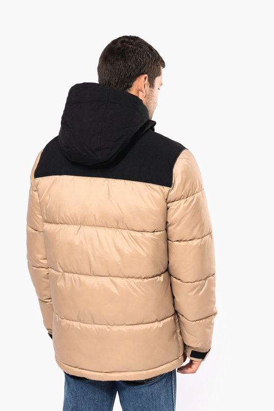 Parka matelassée à capuche bi-ton unisexe – Image 4