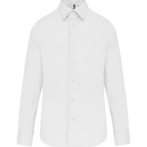 Chemise ajustée manches longues sans repassage