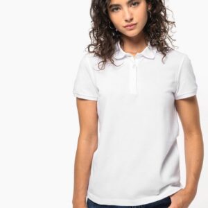 Polo piqué manches courtes femme