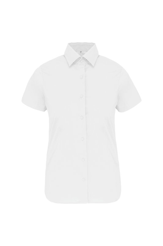 Chemise coton / élasthanne manches courtes femme – Image 14