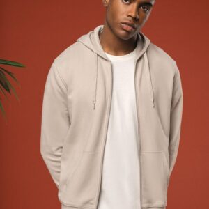 Sweat-shirt écoresponsable zippé à capuche homme