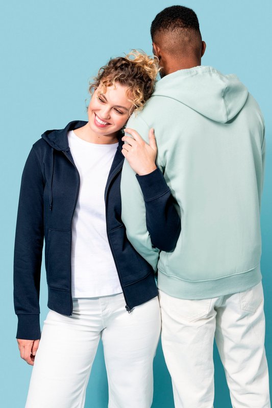 Sweat-shirt écoresponsable zippé à capuche homme – Image 21