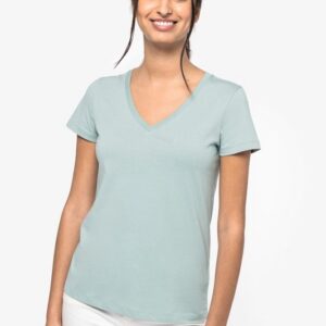 T-shirt écoresponsable col V femme