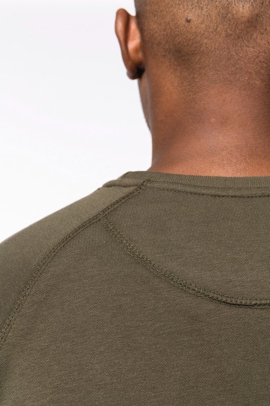 Sweat-shirt Bio col rond manches raglan homme – Image 10