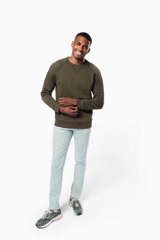 Sweat-shirt Bio col rond manches raglan homme – Image 5