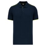 Marine / Jaune fluorescent