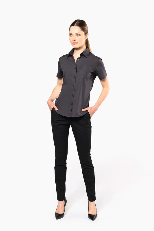 Chemise popeline manches courtes femme – Image 6