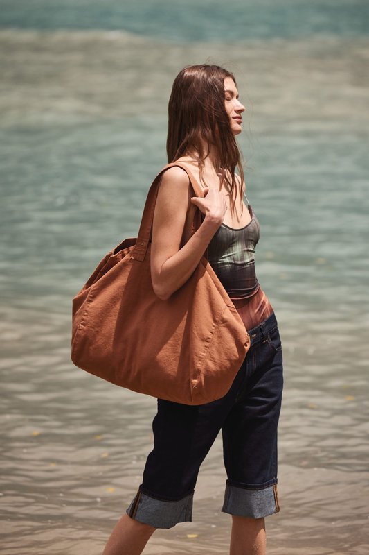 Sac de shopping en coton délavé – Image 3