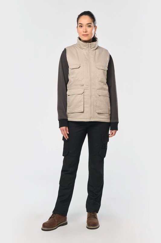 Gilet polycoton multipoches rembourré unisexe – Image 13
