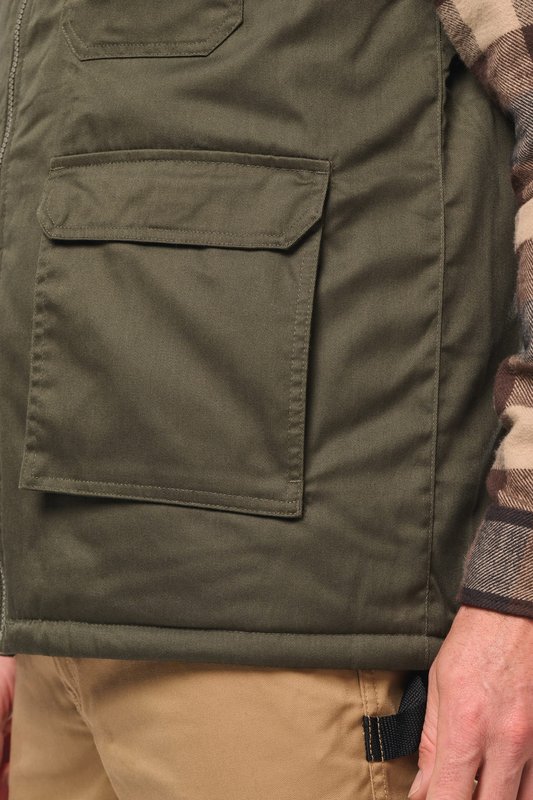 Gilet polycoton multipoches rembourré unisexe – Image 7