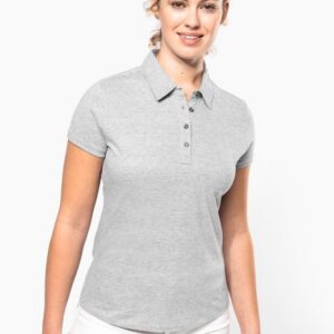 Polo jersey manches courtes femme