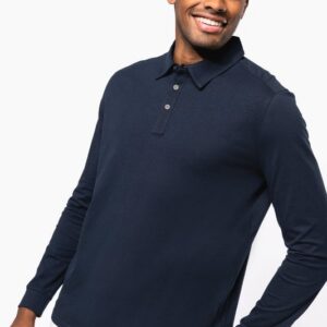 Polo jersey manches longues homme
