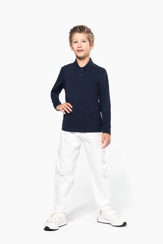 Polo manches longues enfant – Image 13