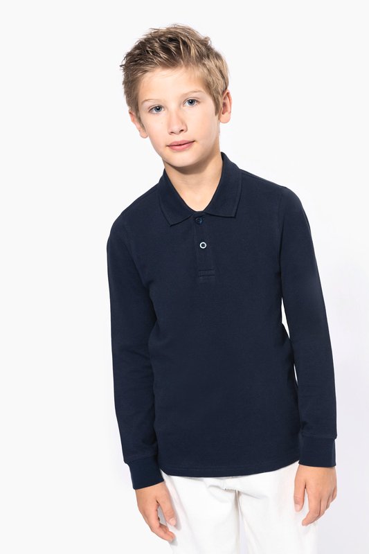 Polo manches longues enfant – Image 9