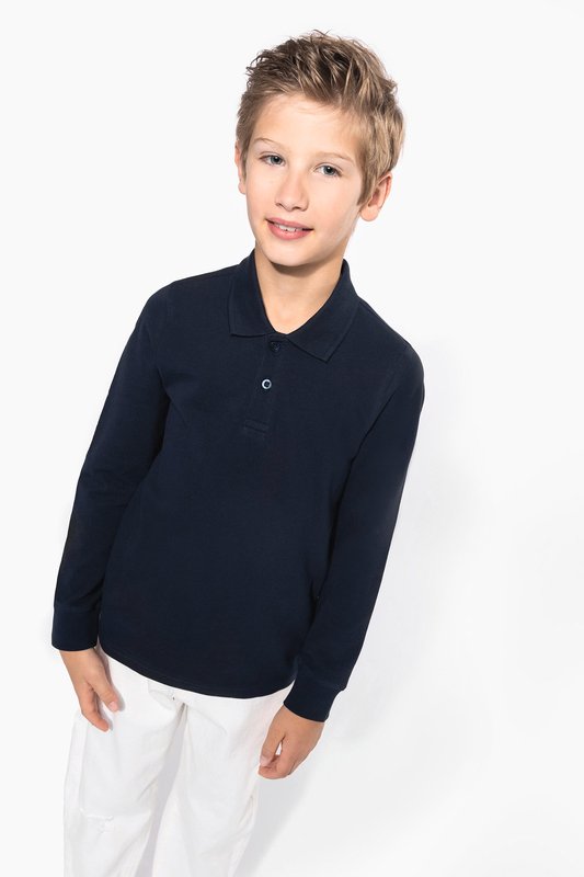 Polo manches longues enfant – Image 12