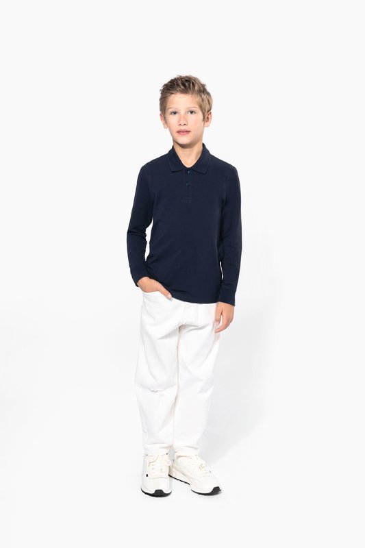 Polo manches longues enfant – Image 11